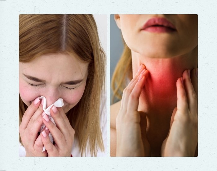 Stuffy Nose and Sore Throat
